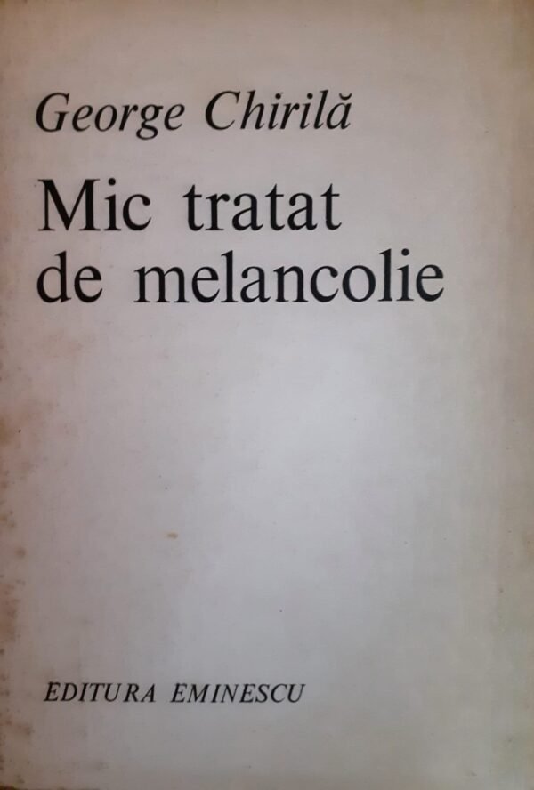 Mic tratat de melancolie