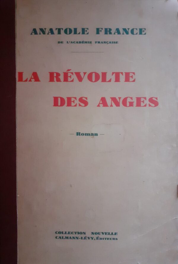 Anatole France La revolte des anges