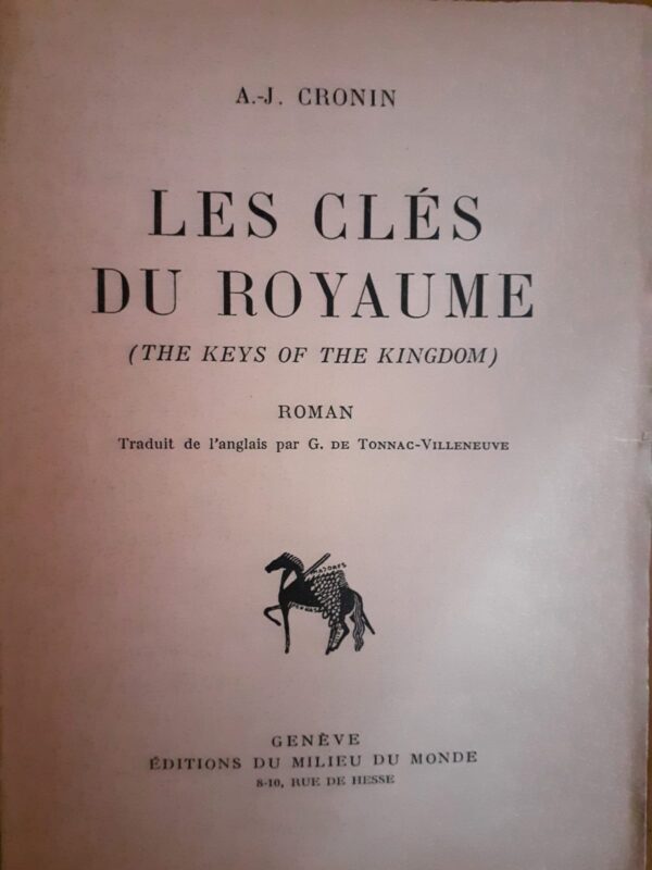 A. J. Cronin Les Clés du royaume
