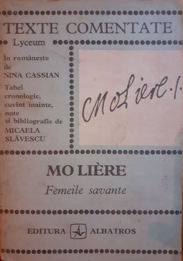 Moliere Femeile savante