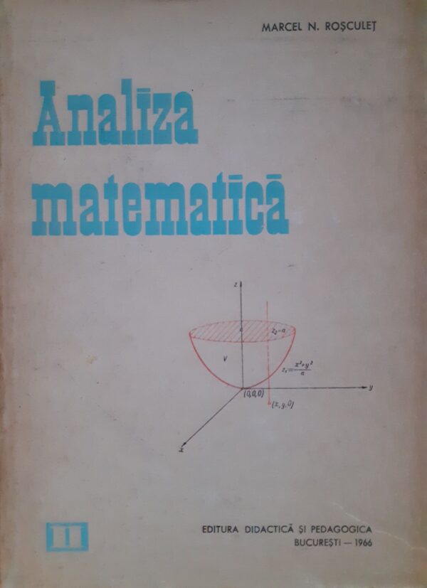 Marcel N. Rosculet Analiza matematica