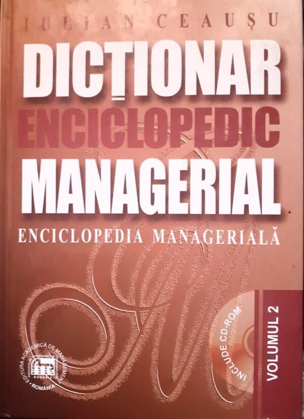 Dictionar enciclopedic managerial, vol. 2