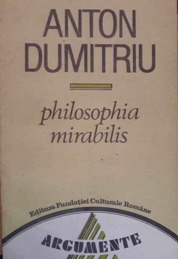 Anton Dumitriu Philosophia Mirabilis