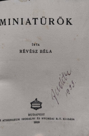 Revesz Bela Miniaturok