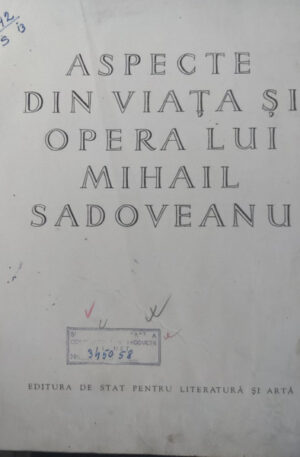 Aspecte din viata si opera lui Mihail Sadoveanu