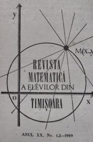 Revista matematica a elevilor din Timisoara (anul XX, nr. 1,2-1989)