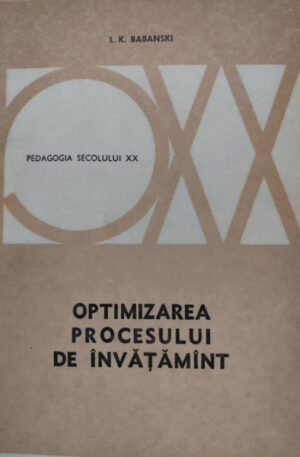 I. K. Babanski Optimizarea procesului de invatamant