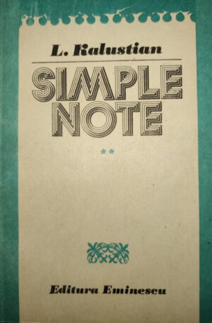 L. Kalustian Simple note, vol. 2