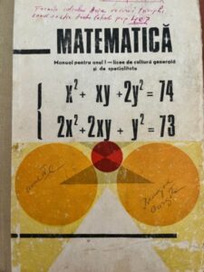 Matematica. Manual pentru anul I - licee de cultura generala si de specialitate