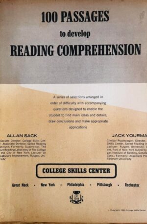 100 passages to develop reading comprehension