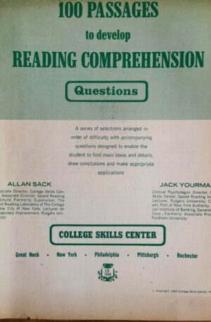 100 passages to develop reading comprehension. Questions