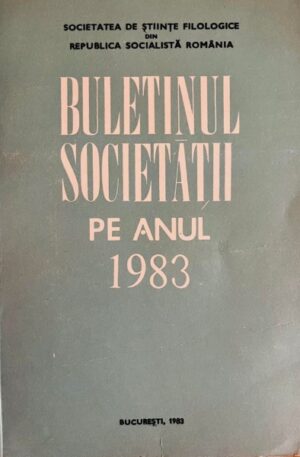Buletinul societatii pe anul 1983