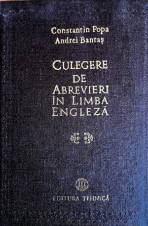 Constantin Popa, Andrei Bantas Culegere de abrevieri in limba engleza