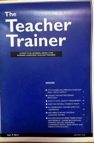 The Teacher Trainer, vol. 9 no. 3