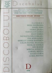 Revista de Cultura Discobolul, Anul IV, nr. 32-33 (39-40) aug.-sept. 2000