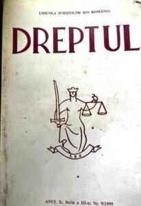 Dreptul. Anul X, seria a III-a, nr. 9/1999